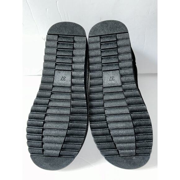 New Pescool Black Faux Fur Lined Ankle Boots EU 37 US 6.5 - Picture 5 of 5